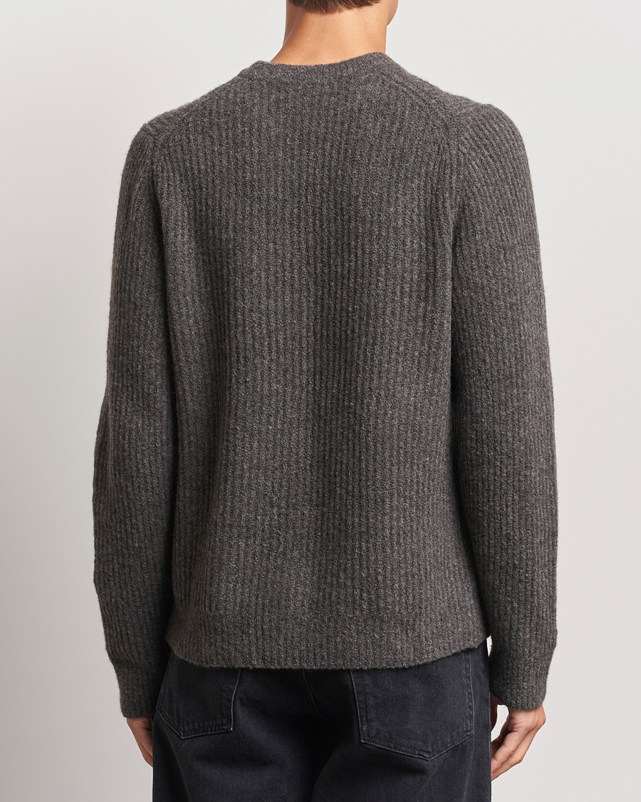 Hombres | Jerséis y prendas de punto | Samsøe Samsøe | Koji Rib Knitted V-Neck Volcanic Ash