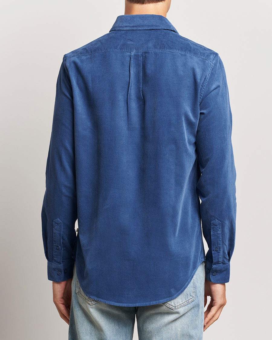 Hombres | Camisas | Samsøe Samsøe | Liam Baby Cord Shirt True Navy