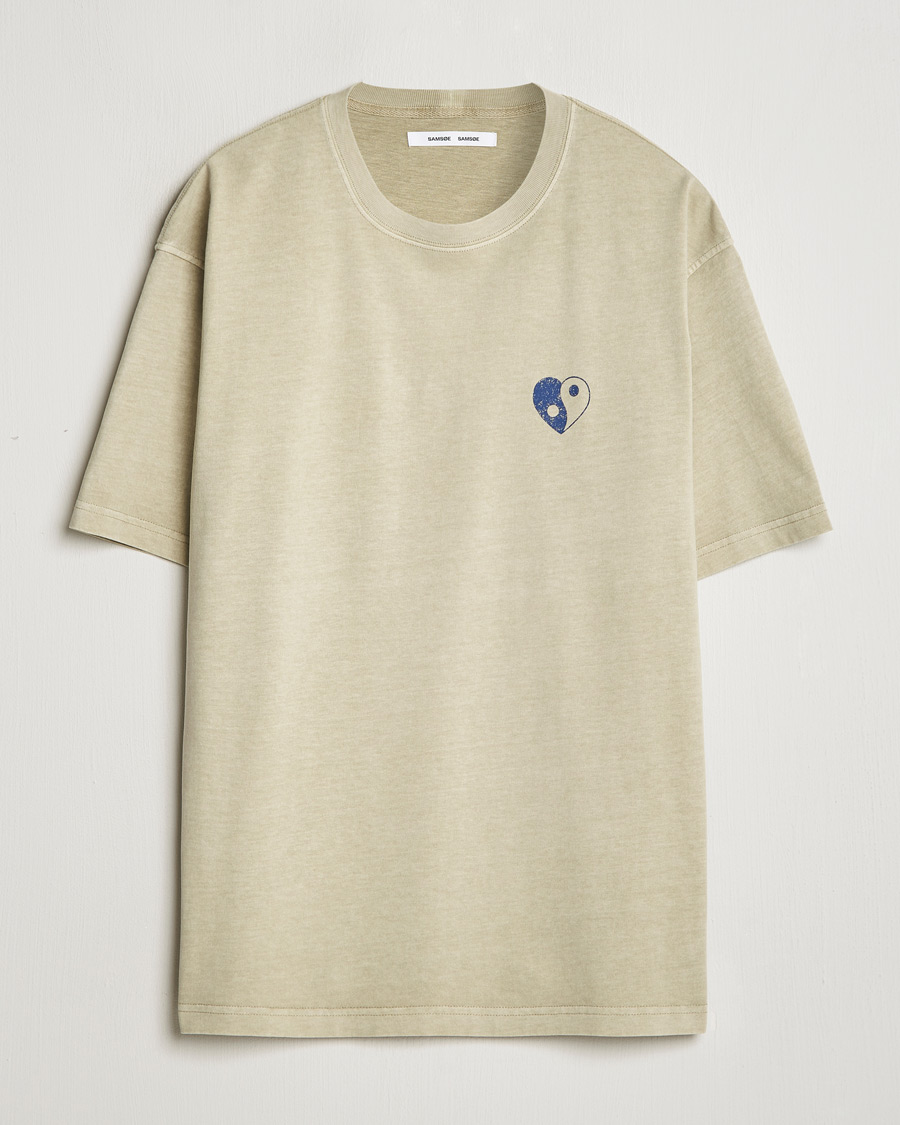 Hombres | Camisetas | Samsøe Samsøe | Poetry Printed T-Shirt Abbey Stone Balance