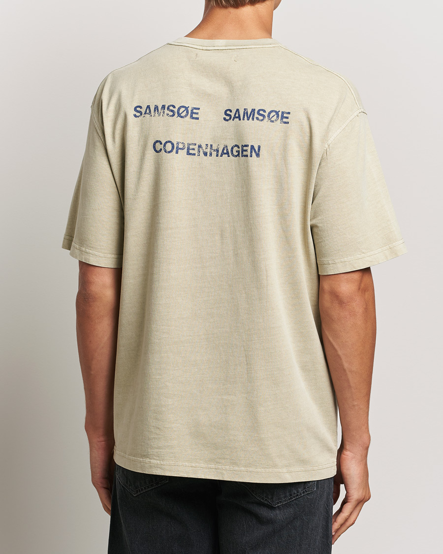 Hombres | Camisetas | Samsøe Samsøe | Poetry Printed T-Shirt Abbey Stone Balance