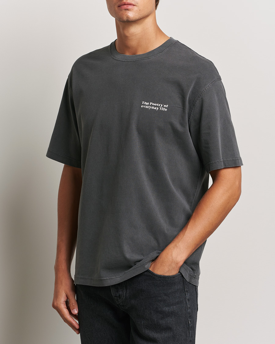 Hombres | Camisetas | Samsøe Samsøe | Poetry Printed T-Shirt Black Zen