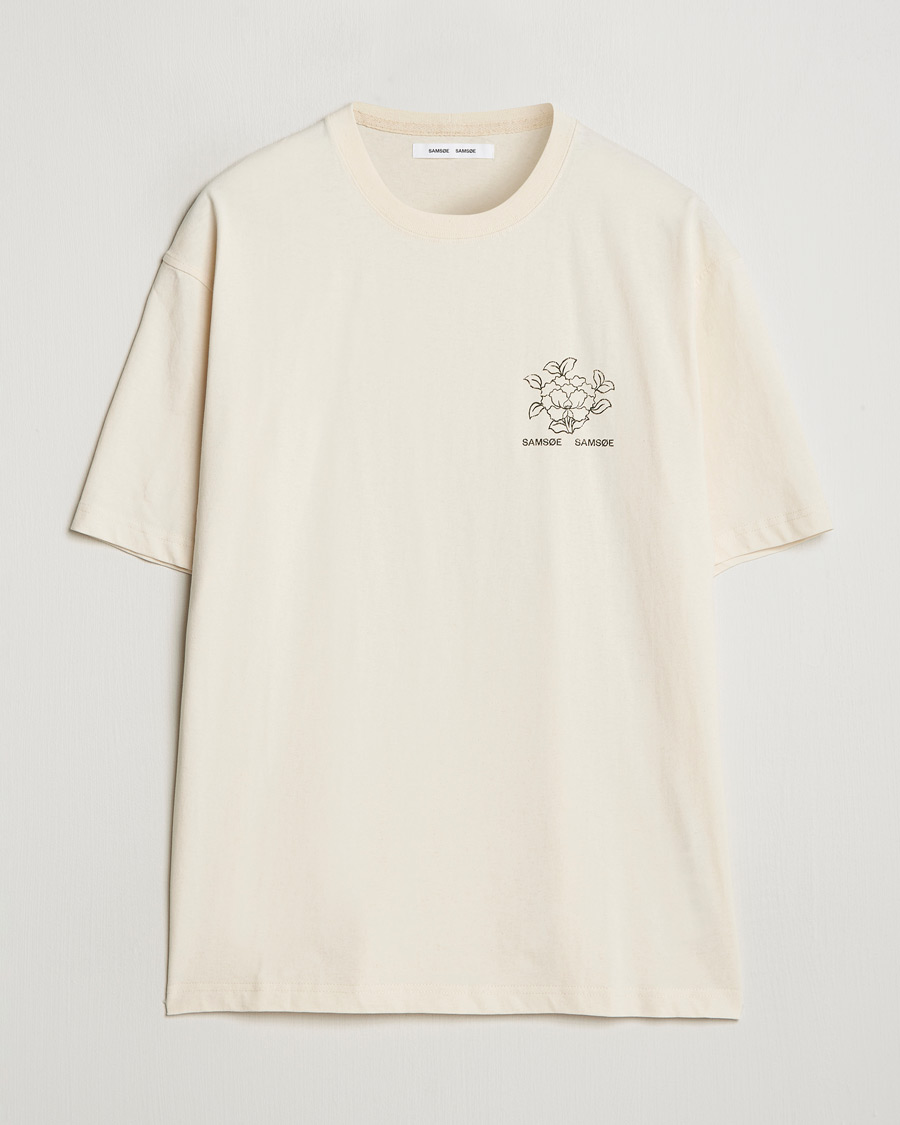 Hombres | Camisetas | Samsøe Samsøe | Poetry Printed T-Shirt Neutral Lotus
