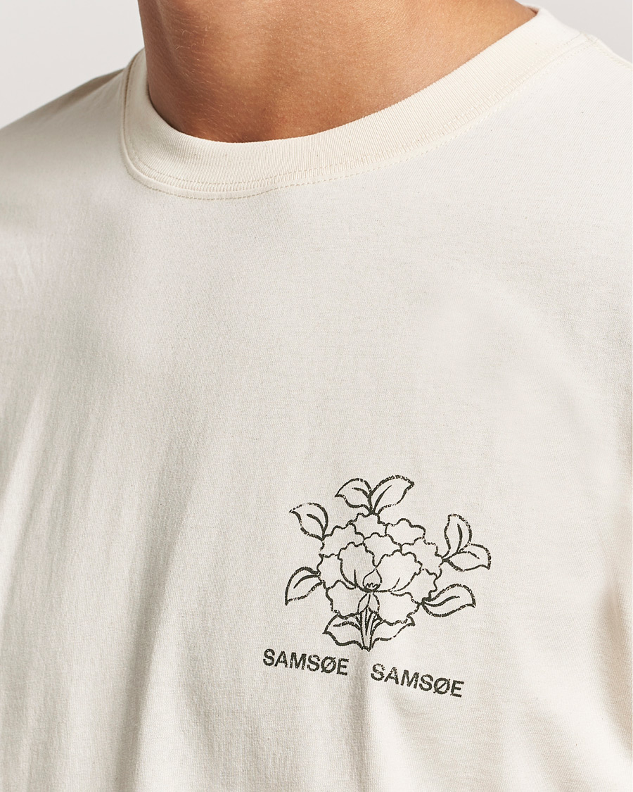 Hombres | Camisetas | Samsøe Samsøe | Poetry Printed T-Shirt Neutral Lotus
