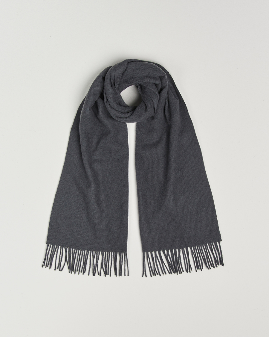 Hombres | Samsøe Samsøe Efin Wool Scarf Black Oyster | Samsøe Samsøe | Efin Wool Scarf Black Oyster