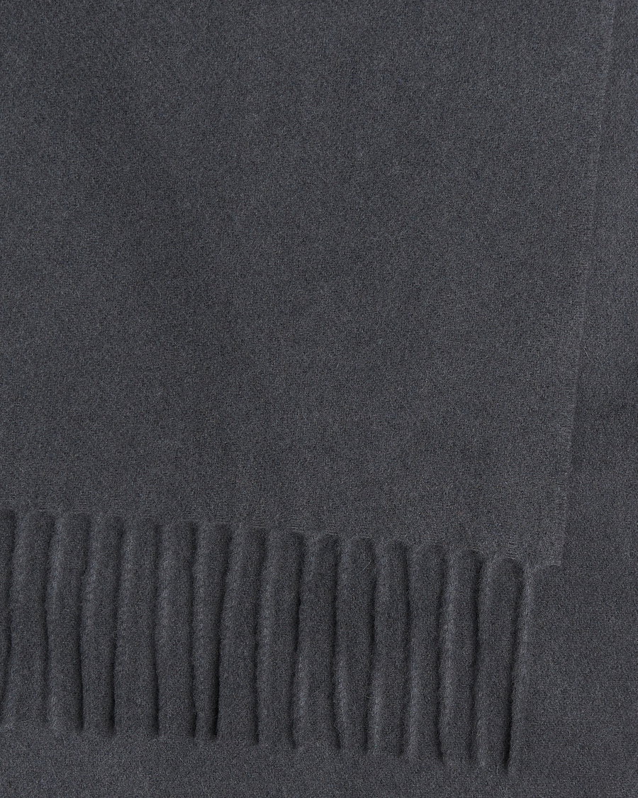 Hombres | Samsøe Samsøe Efin Wool Scarf Black Oyster | Samsøe Samsøe | Efin Wool Scarf Black Oyster