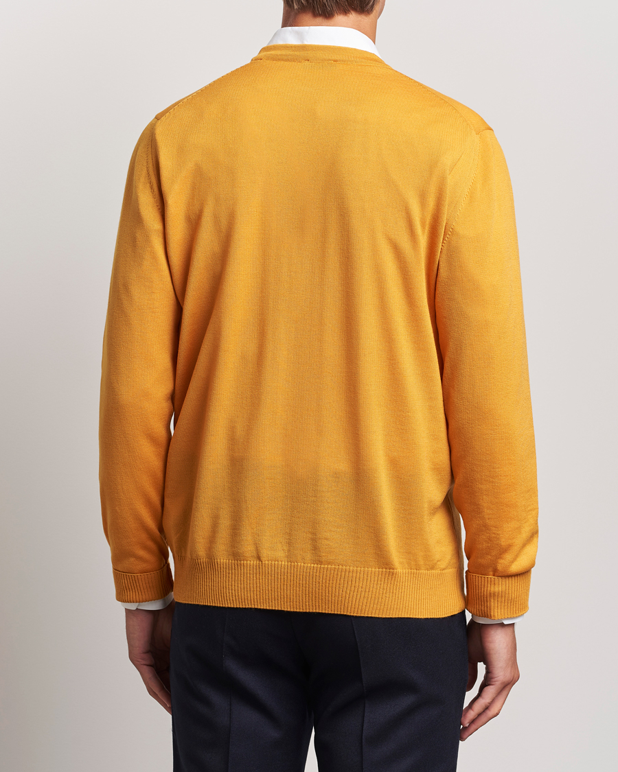 Hombres | Jerséis y prendas de punto | Stenströms | Merino Cardigan Yellow