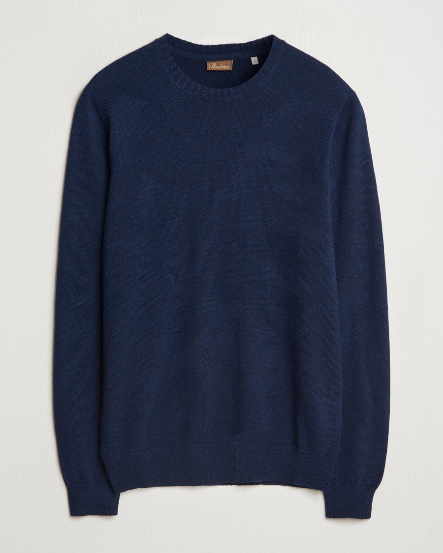 Hombres | Jerséis y prendas de punto | Stenströms | Cashmere Crewneck Navy