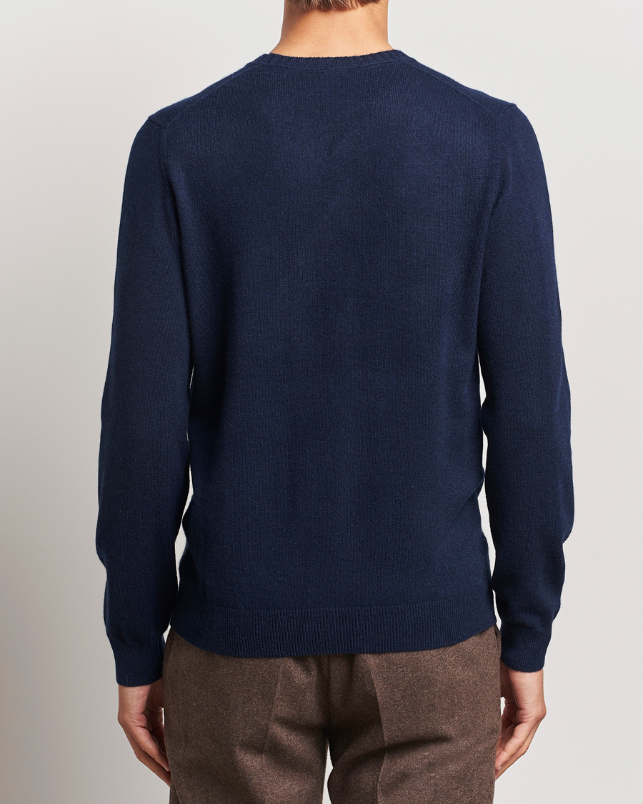 Hombres | Jerséis y prendas de punto | Stenströms | Cashmere Crewneck Navy