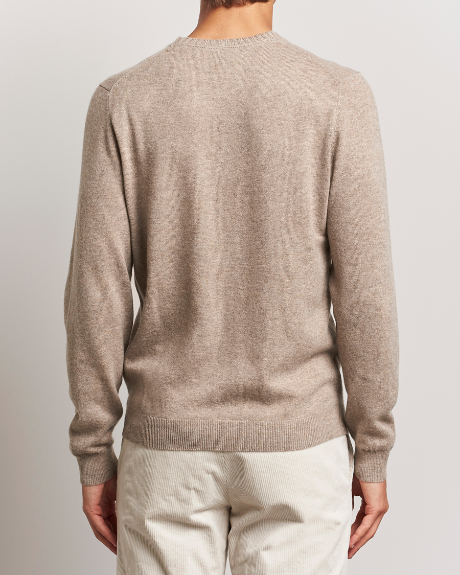 Hombres | Jerséis y prendas de punto | Stenströms | Cashmere Crewneck Beige