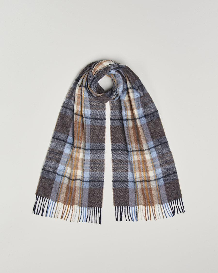 Hombres | Stenströms Wool/Cashmere Checked Scarf Multi | Stenströms | Wool/Cashmere Checked Scarf Multi