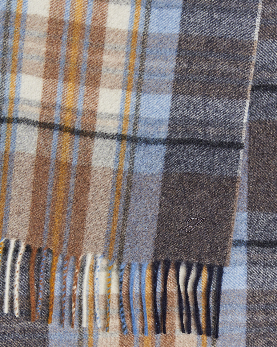 Hombres | Stenströms Wool/Cashmere Checked Scarf Multi | Stenströms | Wool/Cashmere Checked Scarf Multi