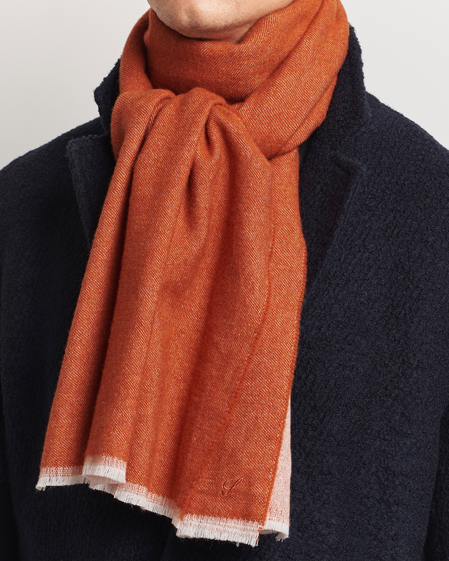 Hombres | Stenströms Wool Scarf Orange | Stenströms | Wool Scarf Orange