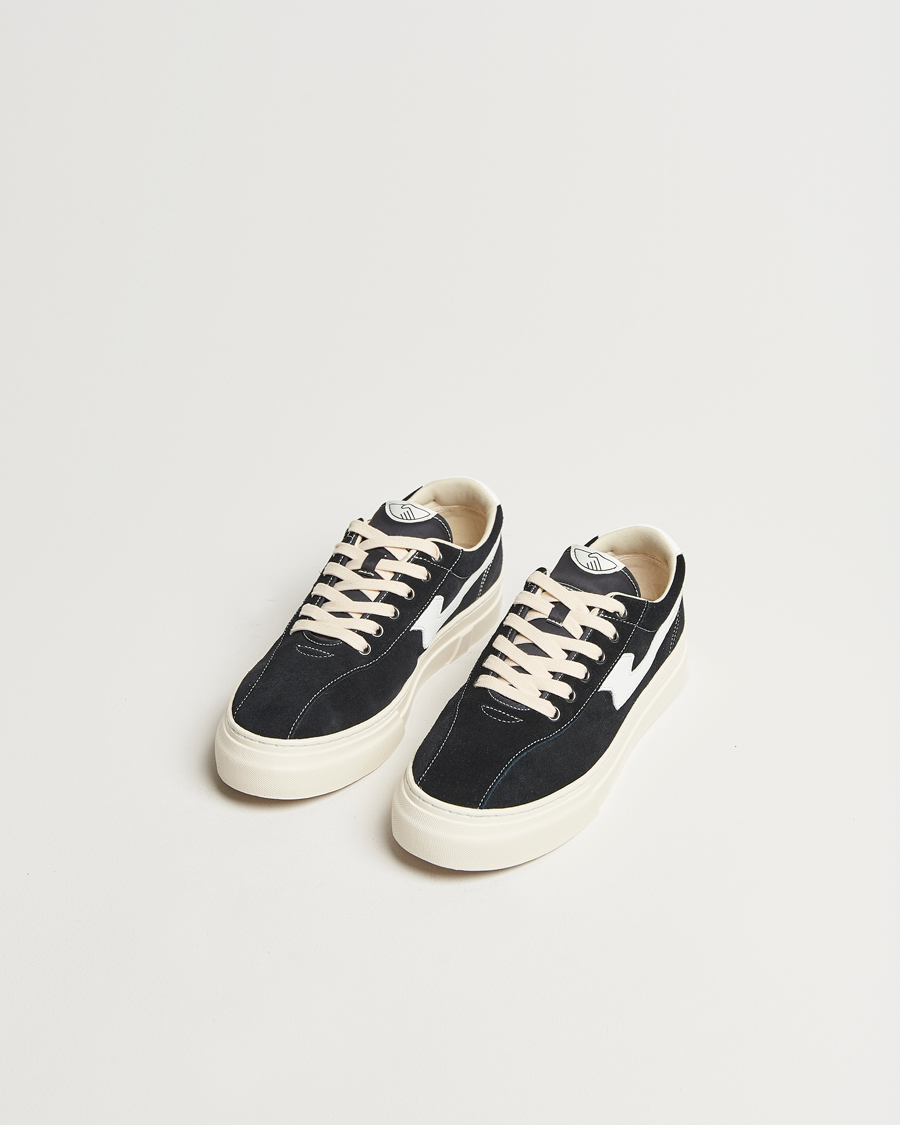 Hombres | Zapatillas | Stepney Workers Club | Dellow S-Strike Cupsole Suede Sneaker Black/White