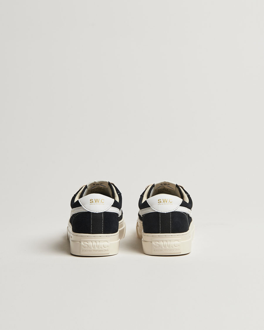 Hombres | Zapatillas | Stepney Workers Club | Dellow S-Strike Cupsole Suede Sneaker Black/White