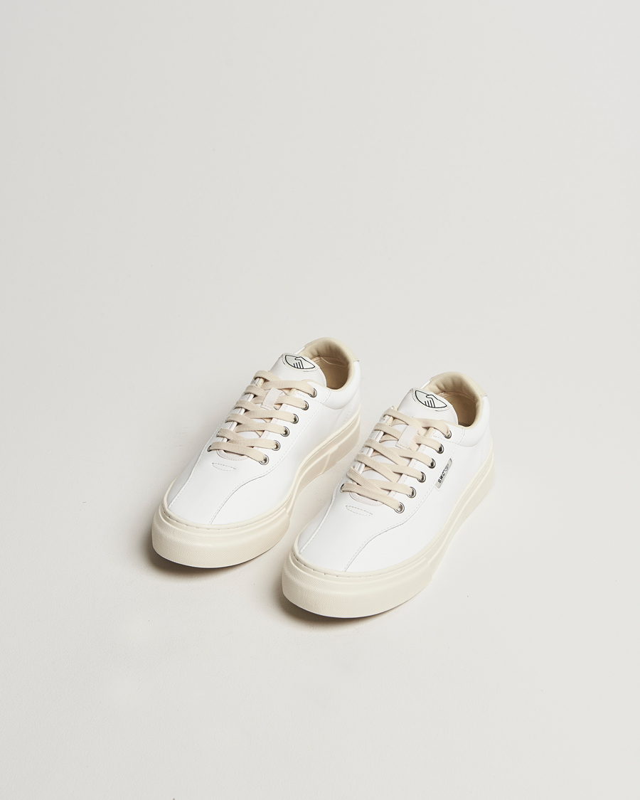 Hombres | Zapatillas | Stepney Workers Club | Dellow 02 Cupsole Leather Sneaker White