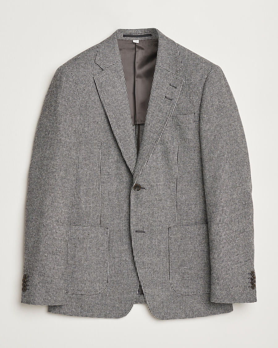 Hombres | Blazers | Tiger of Sweden | Justin Wool Pepita Blazer Black/White