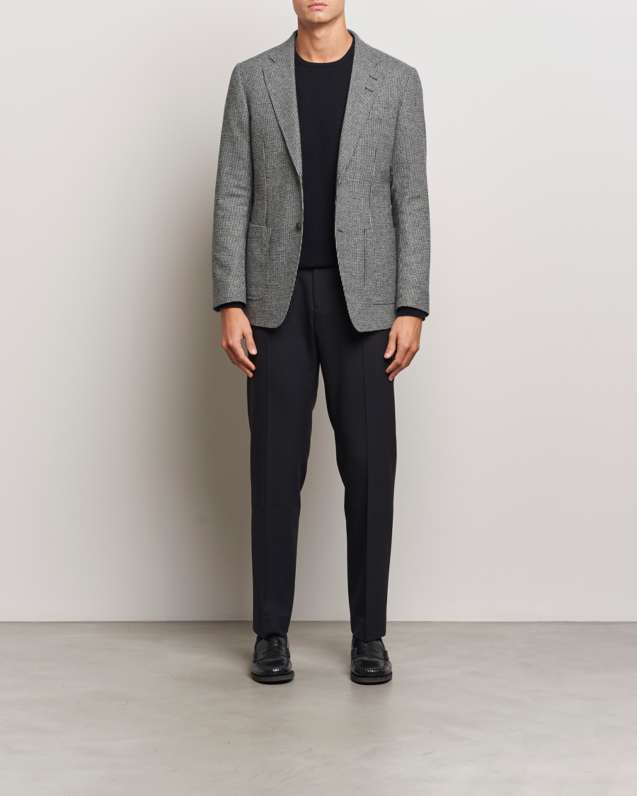Hombres | Blazers | Tiger of Sweden | Justin Wool Pepita Blazer Black/White