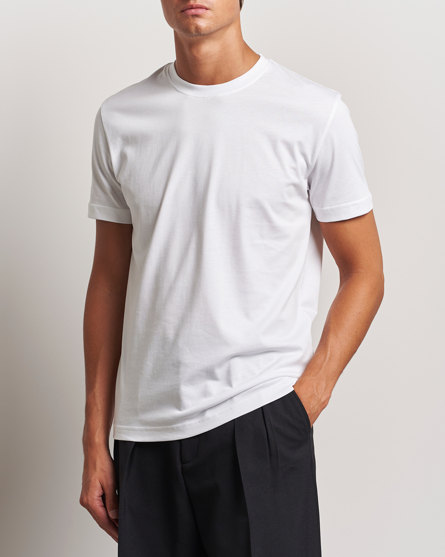 Hombres | Camisetas | Tiger of Sweden | Dillan Crew Neck T-Shirt Pure White