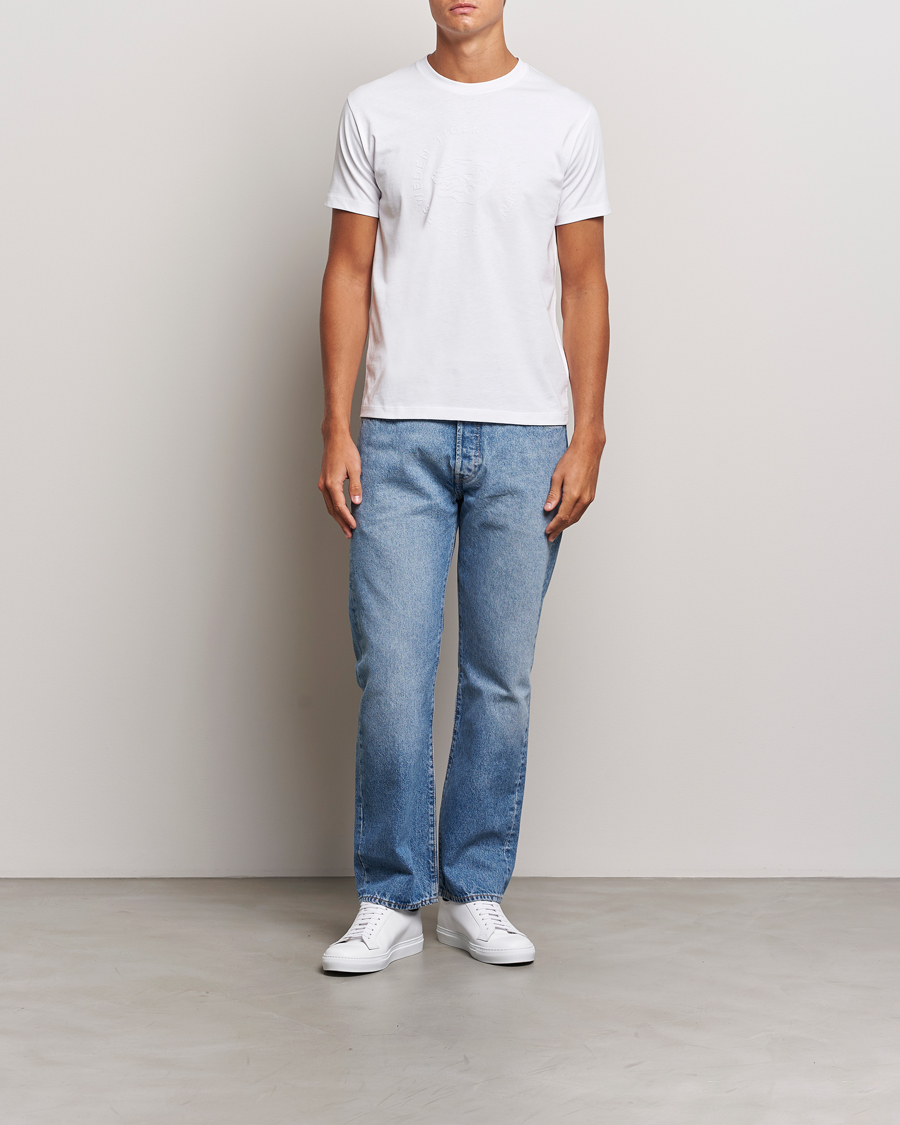 Hombres | Camisetas | Tiger of Sweden | Dillan Logo Crew Neck T-Shirt Pure White