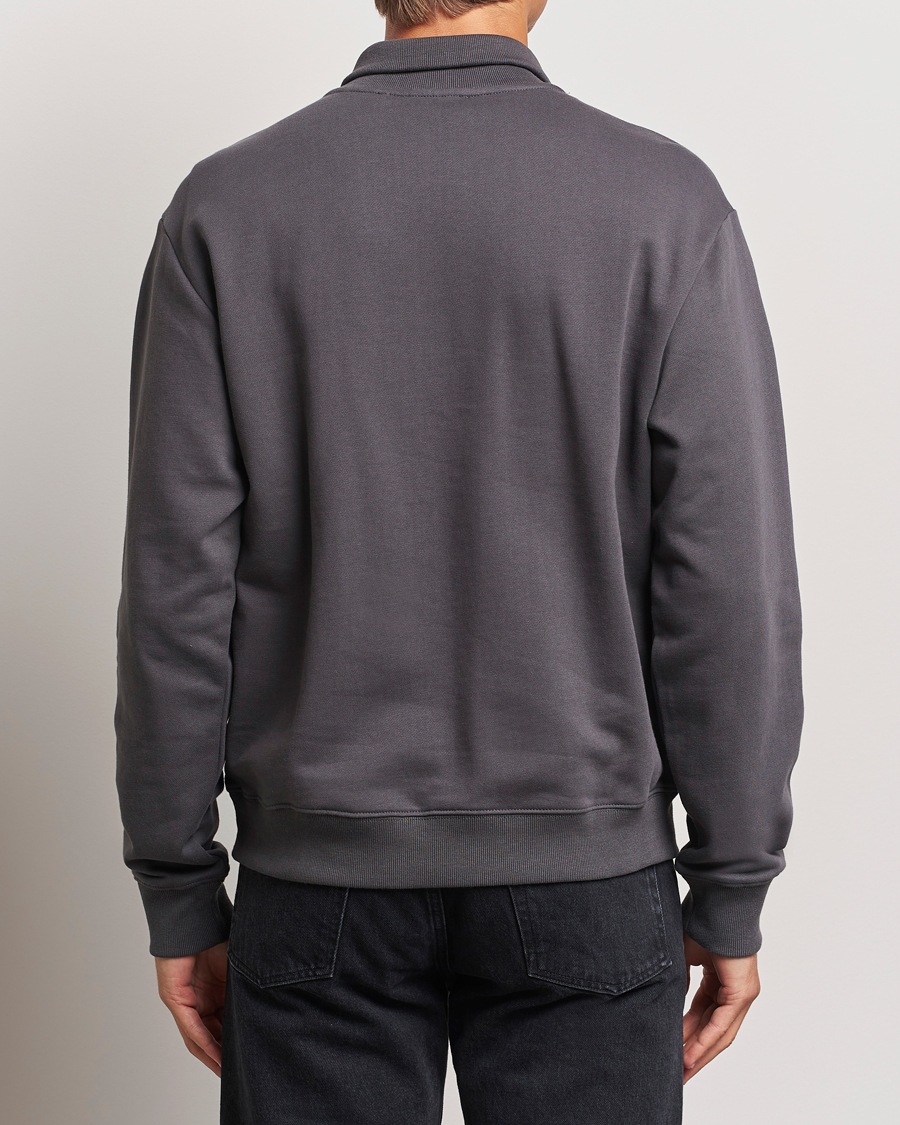 Hombres | Jerséis y prendas de punto | Tiger of Sweden | Marlon Half Zip Sweatshirt Charcoal