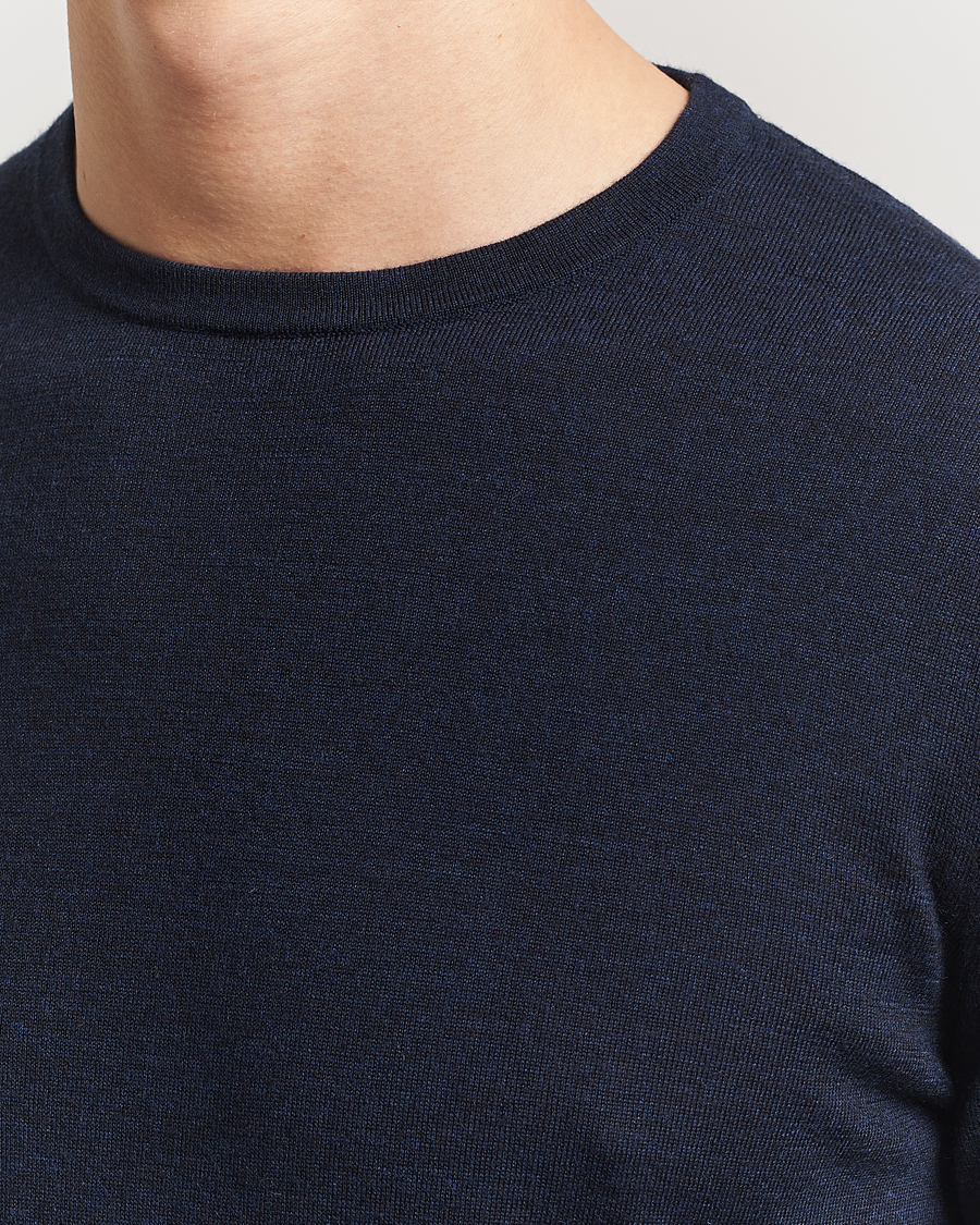 Hombres | Jerséis y prendas de punto | Tiger of Sweden | Connor Crew Neck Pullover Light Ink