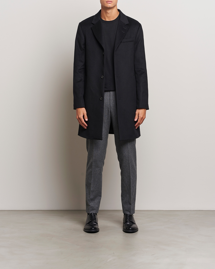 Hombres | Abrigos y chaquetas | Tiger of Sweden | Finnan Wool/Cashmere Coat Black