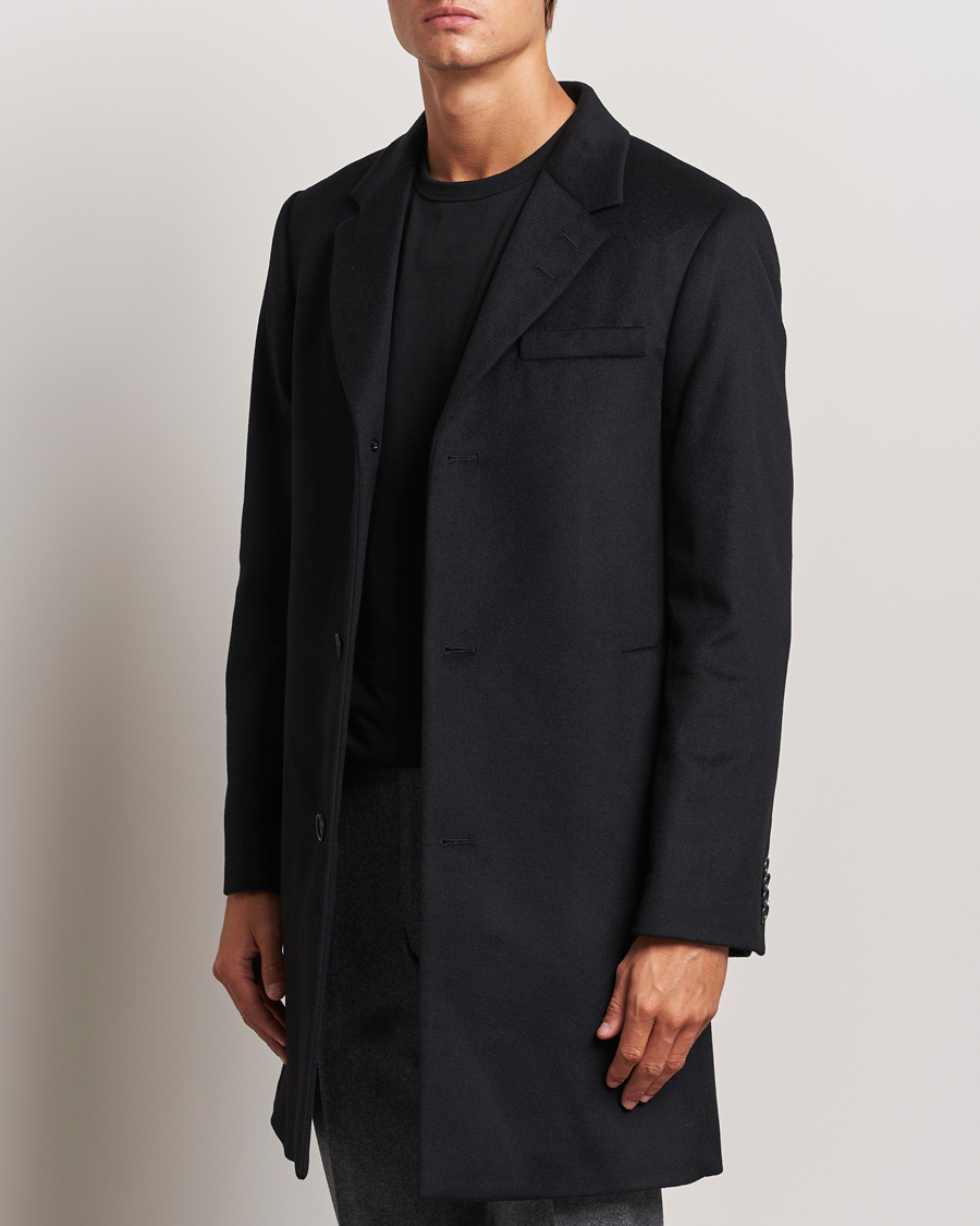 Hombres | Abrigos y chaquetas | Tiger of Sweden | Finnan Wool/Cashmere Coat Black