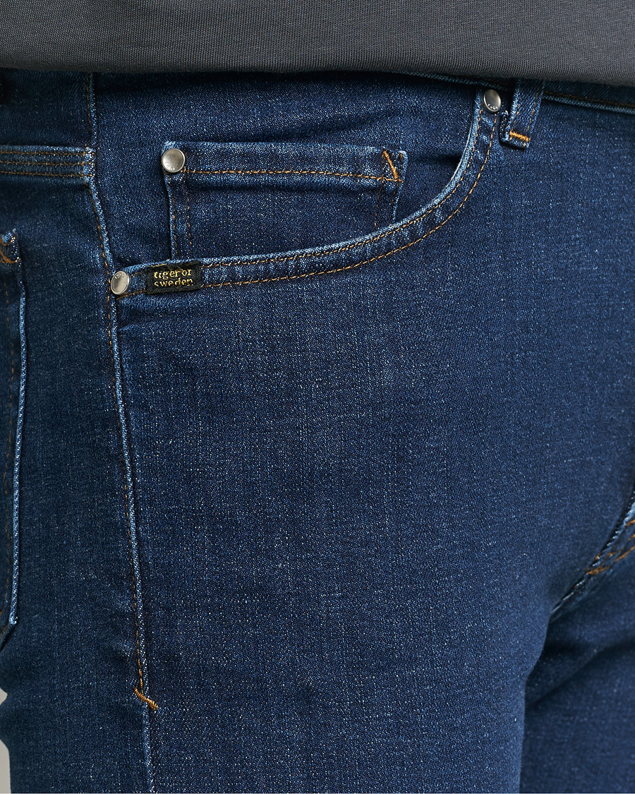 Hombres | Vaqueros | Tiger of Sweden | Evolve Stretch Cotton Jeans Medium Blue
