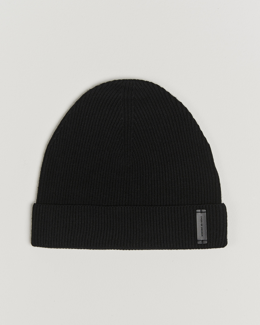 Hombres | Tiger of Sweden Caldu Wool Beanie Black | Tiger of Sweden | Caldu Wool Beanie Black