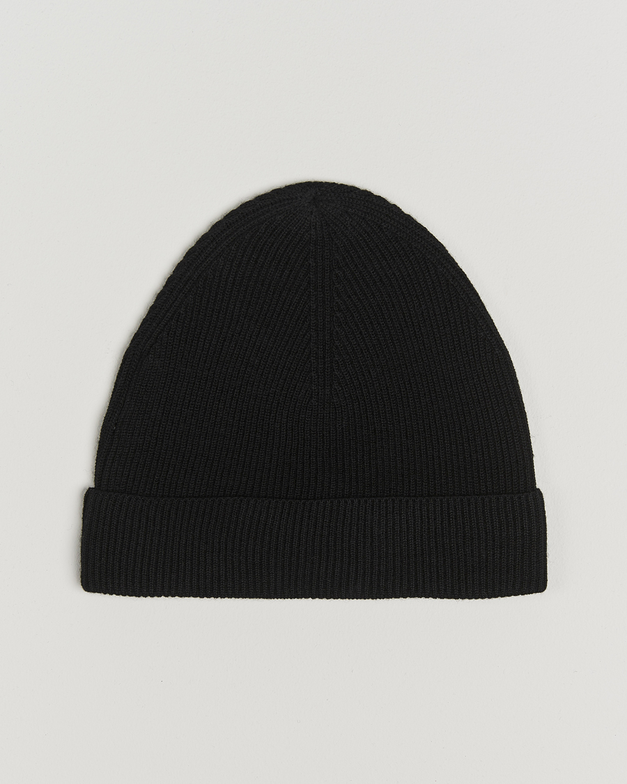 Hombres | Tiger of Sweden Caldu Wool Beanie Black | Tiger of Sweden | Caldu Wool Beanie Black