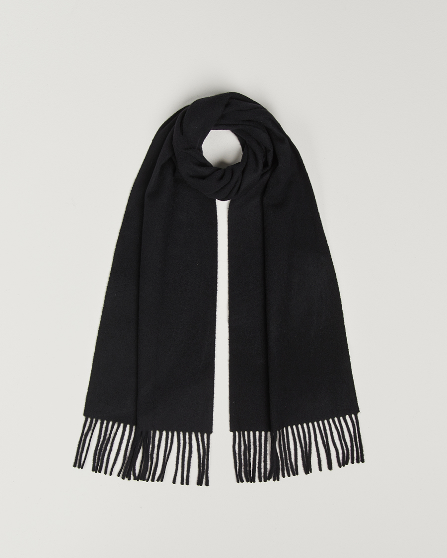 Hombres | Tiger of Sweden Sylan Wool Scarf Black | Tiger of Sweden | Sylan Wool Scarf Black