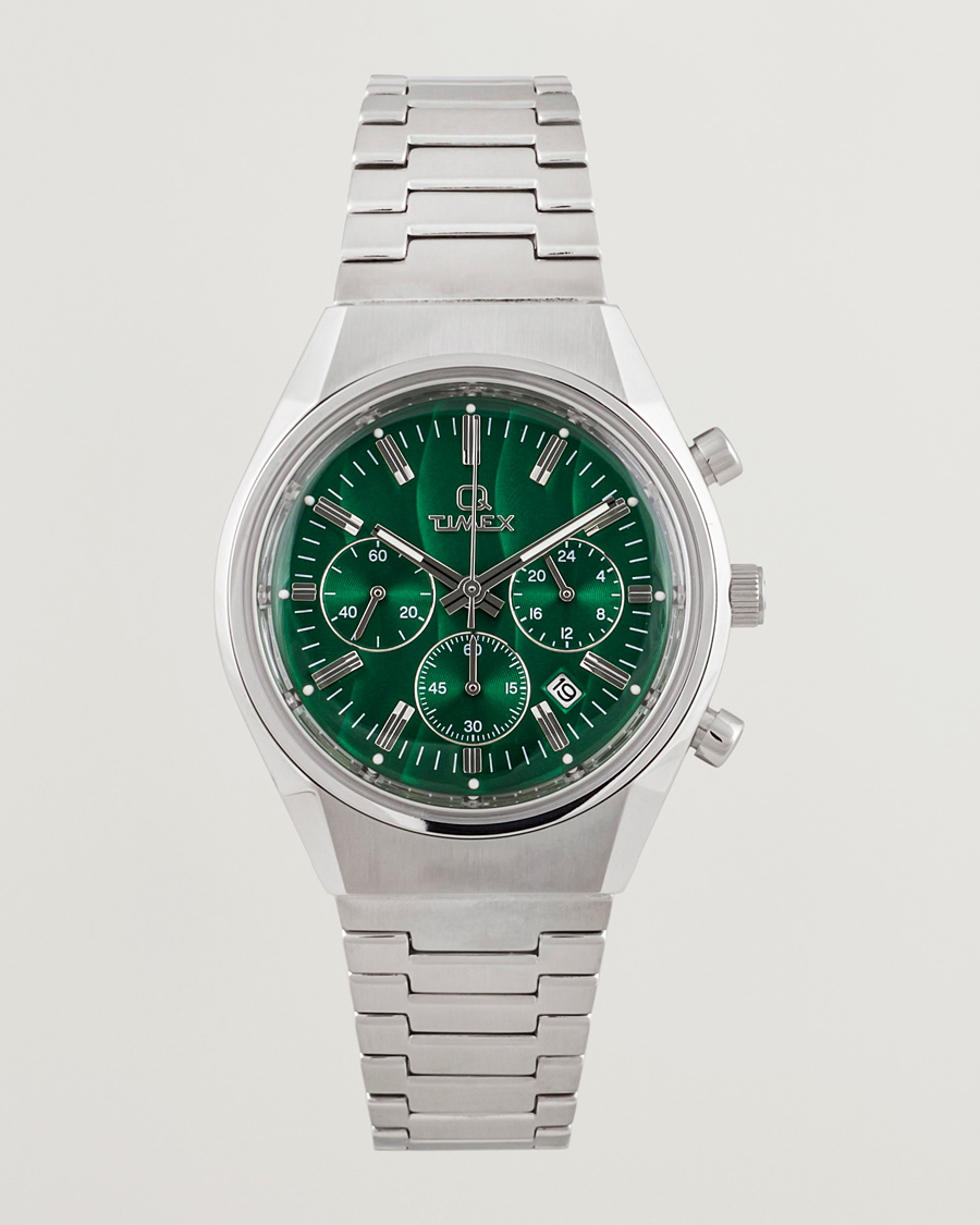 Hombres | Timex Q Timex Falcon Eye Chronograph 40mm Green Dial | Timex | Q Falcon Eye Chronograph 40mm Green Dial