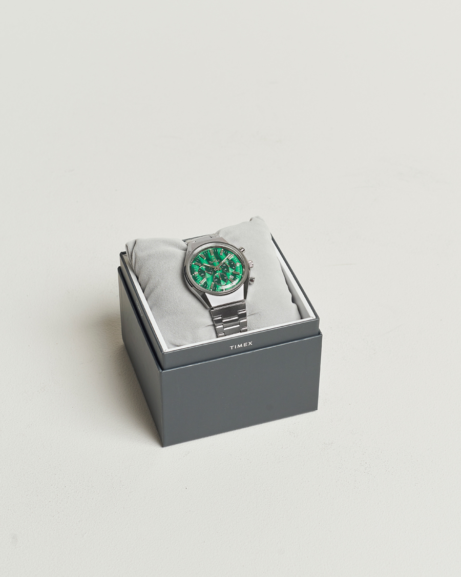 Hombres | Timex Q Timex Falcon Eye Chronograph 40mm Green Dial | Timex | Q Falcon Eye Chronograph 40mm Green Dial