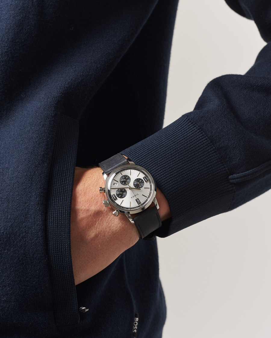 Hombres | Timex Marlin Chrono Tachymeter 40mm Silver Dial | Timex | Marlin Chrono Tachymeter 40mm Silver Dial