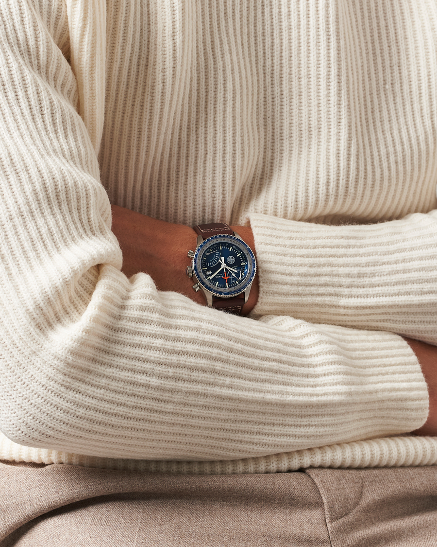 Hombres | Timex Pan Am Flyback Chronograph 43mm Blue Dial | Timex | Pan Am Flyback Chronograph 43mm Blue Dial