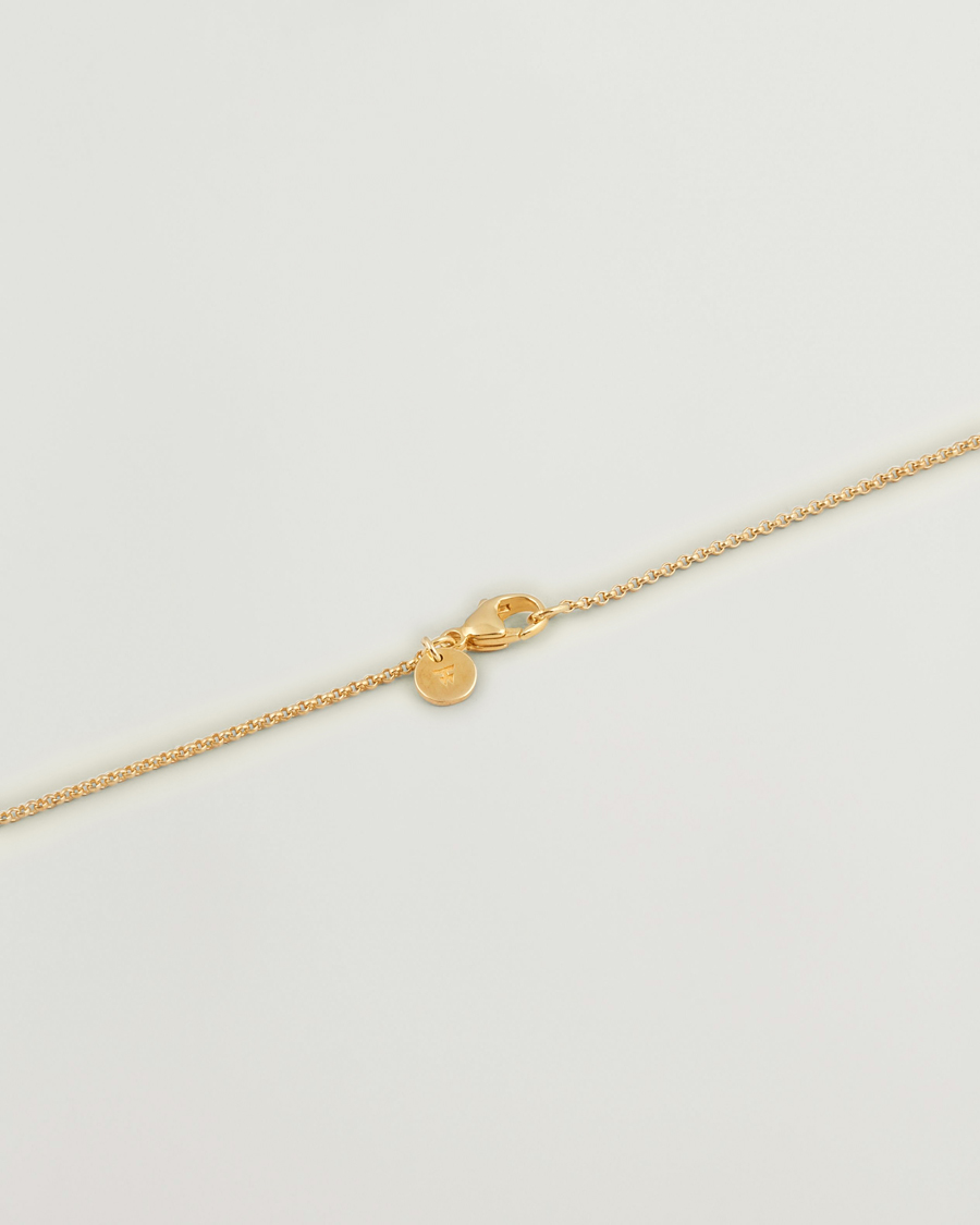 Hombres | Tom Wood Cushion Pendant Tiger Eye Gold | Tom Wood | Cushion Pendant Tiger Eye Gold