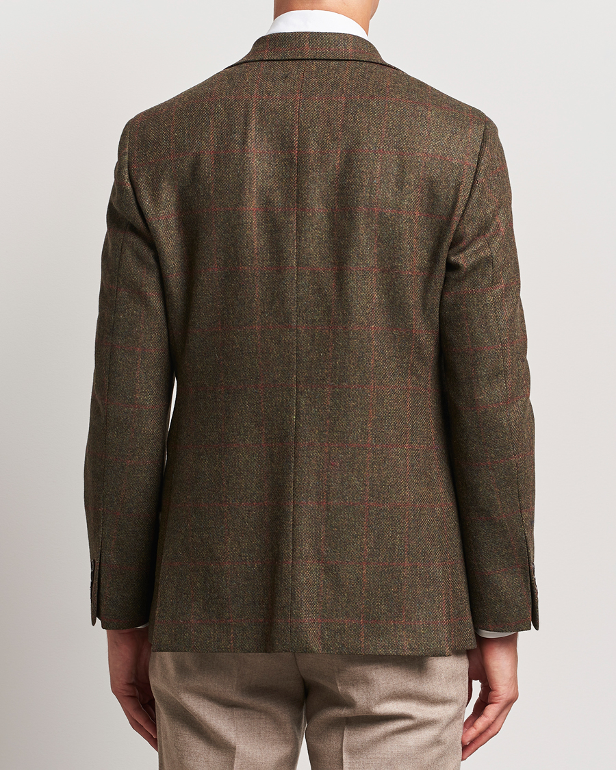 Hombres | Blazers | Walker Slater | Edward Lambswool Windowpane Blazer Green