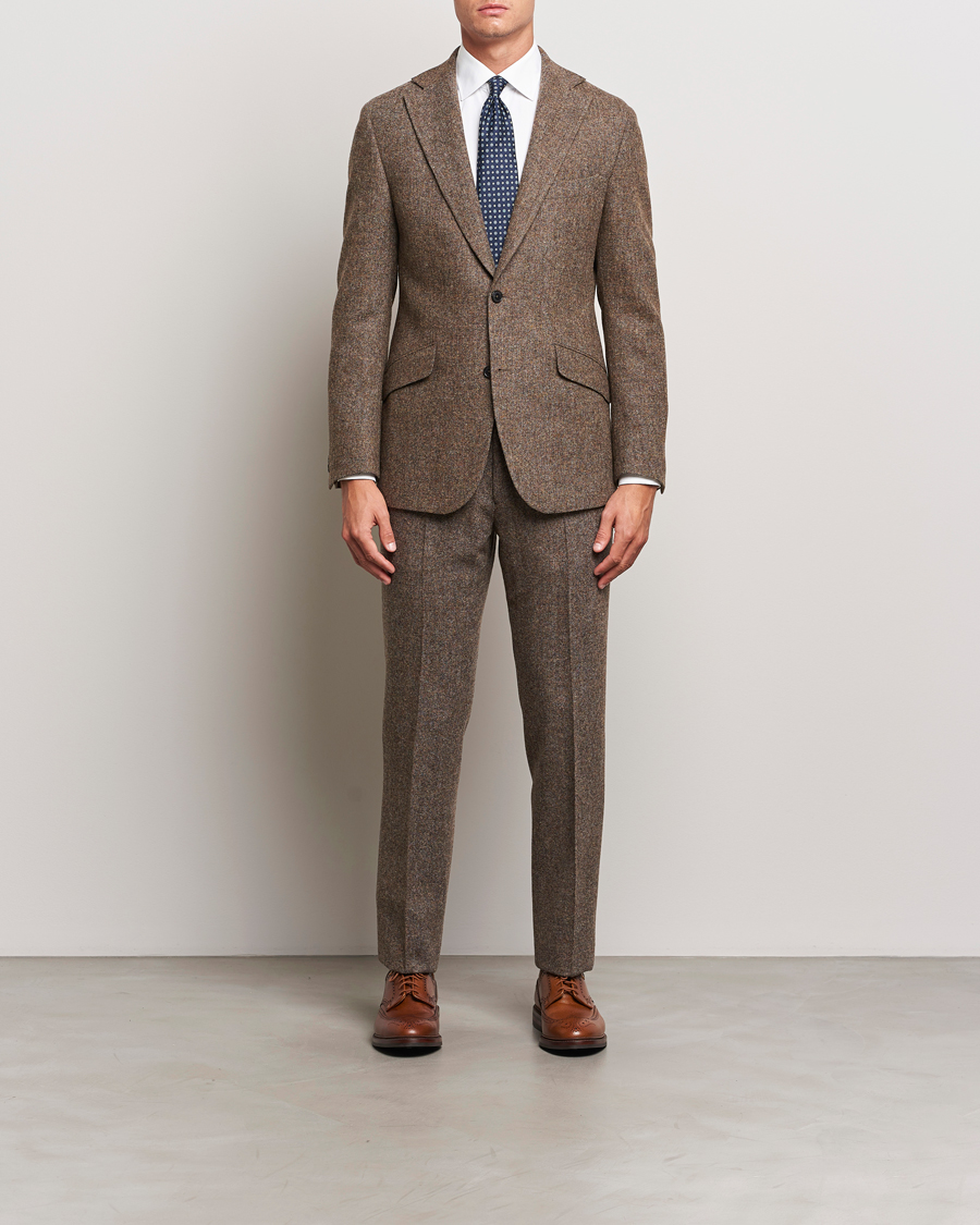 Hombres | Blazers | Walker Slater | Edward Wool Donegal Blazer Brown