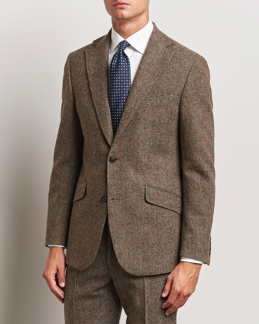 Hombres | Blazers | Walker Slater | Edward Wool Donegal Blazer Brown