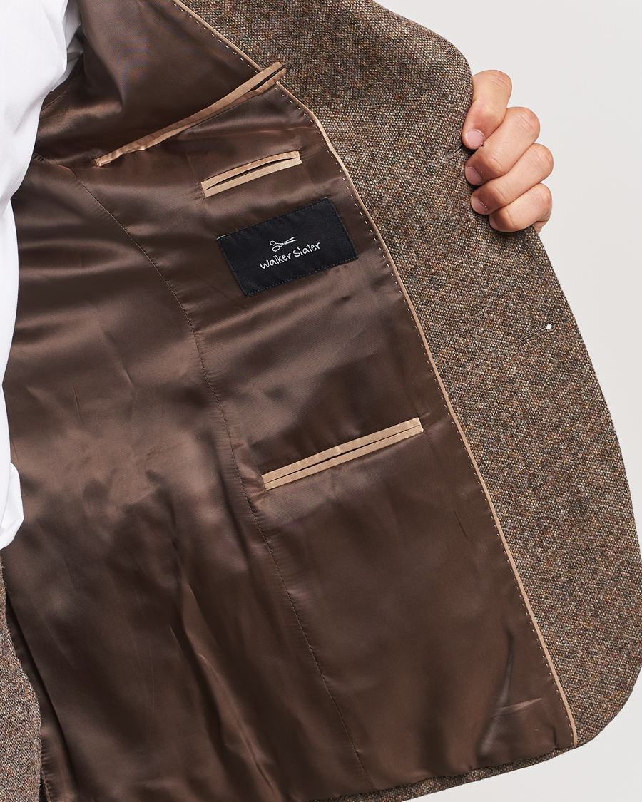 Hombres | Blazers | Walker Slater | Edward Wool Donegal Blazer Brown