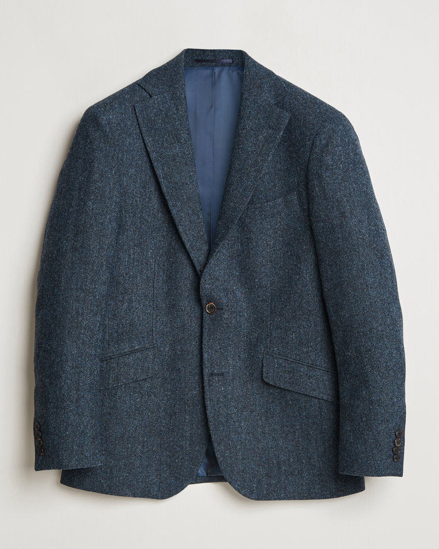 Hombres | Blazers | Walker Slater | Edward Wool Donegal Blazer Navy