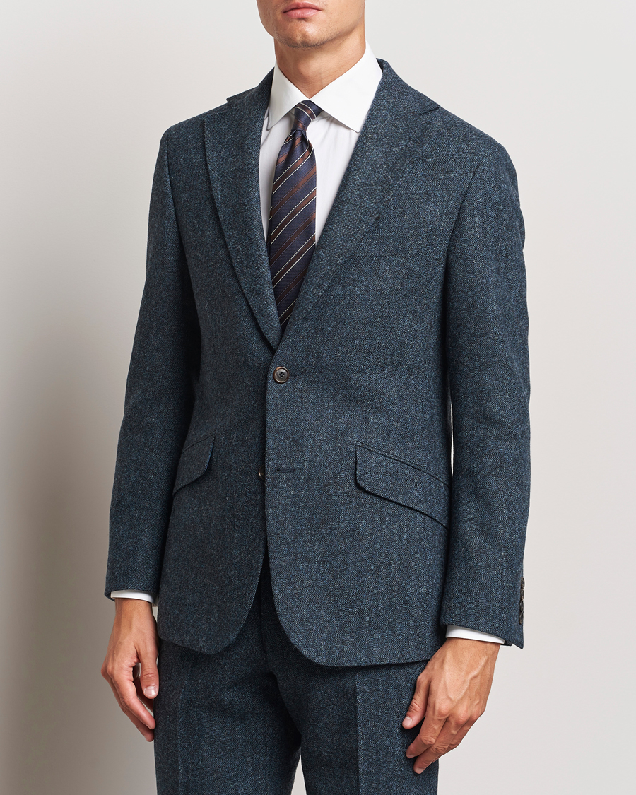 Hombres | Blazers | Walker Slater | Edward Wool Donegal Blazer Navy