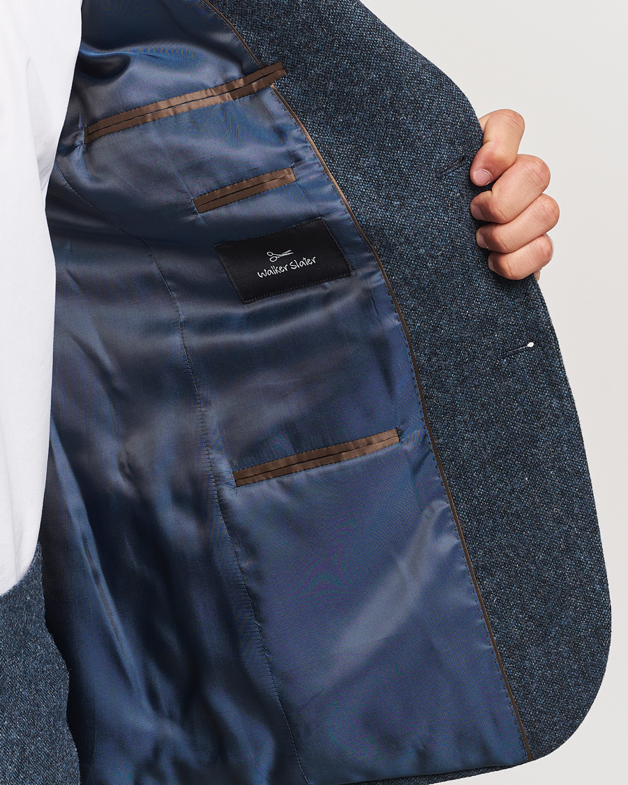 Hombres | Blazers | Walker Slater | Edward Wool Donegal Blazer Navy
