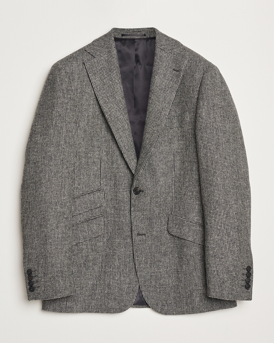 Hombres | Blazers | Walker Slater | Edward Lambswool Pepita Blazer Grey/Black