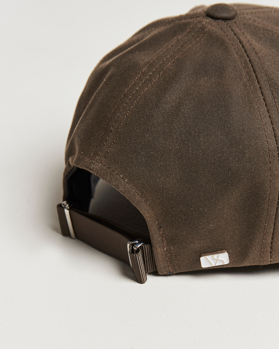 Hombres | Varsity Headwear Oilskin Baseball Cap Chestnut Brown | Varsity Headwear | Oilskin Baseball Cap Chestnut Brown