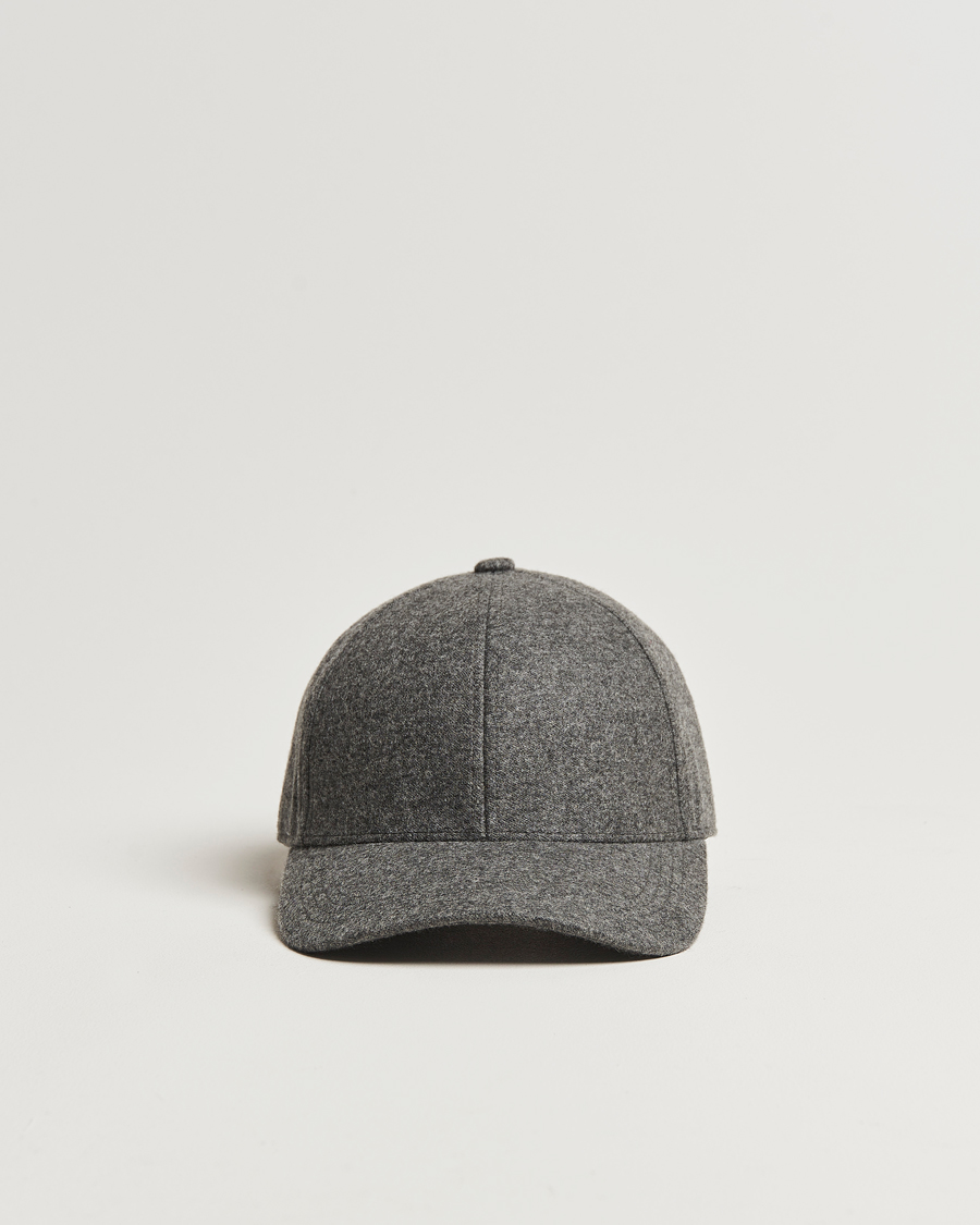 Hombres | Sombreros y gorras | Varsity Headwear | Cashmere Baseball Cap Flint Grey
