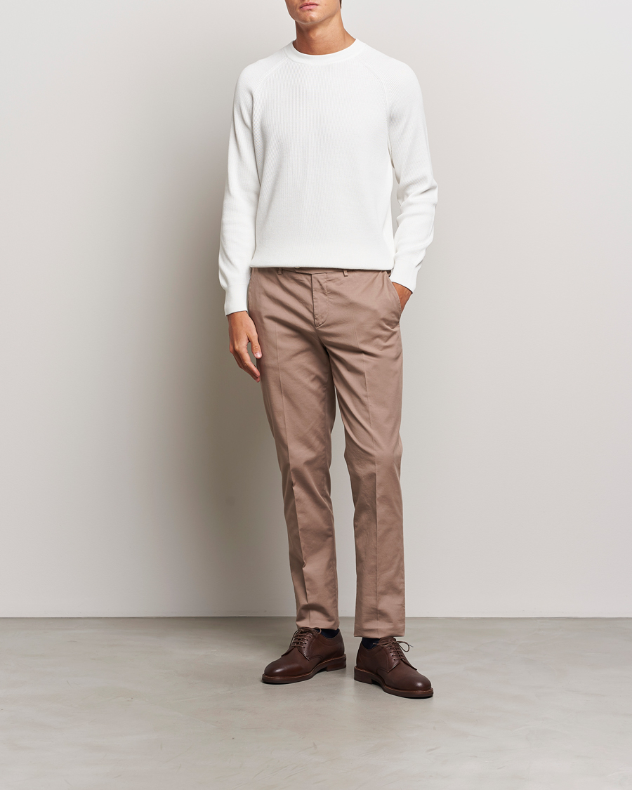 Hombres | Jerséis y prendas de punto | Brunello Cucinelli | Cotton Rib Crew Neck Panama