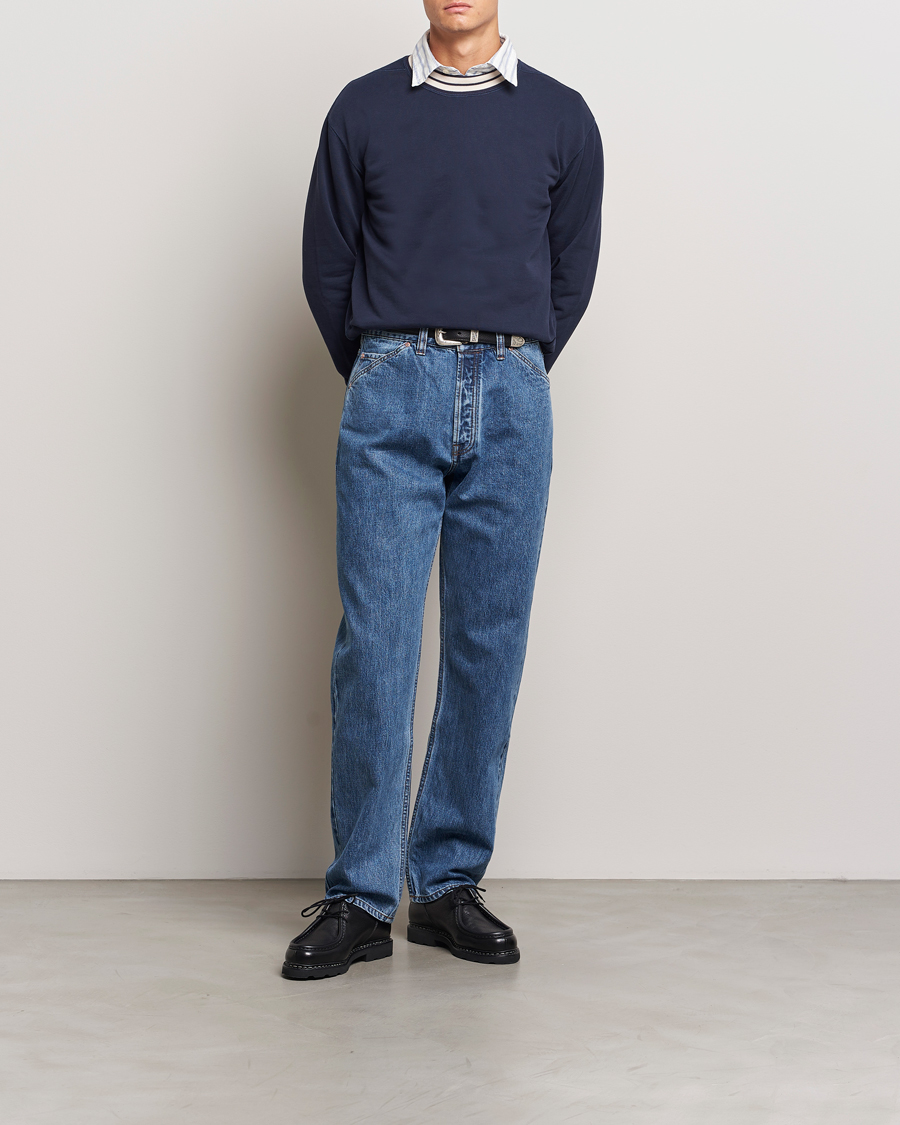 Hombres | Pantalones | Drake's | 5-Pocket Japanese Selvedge Jeans Bleach