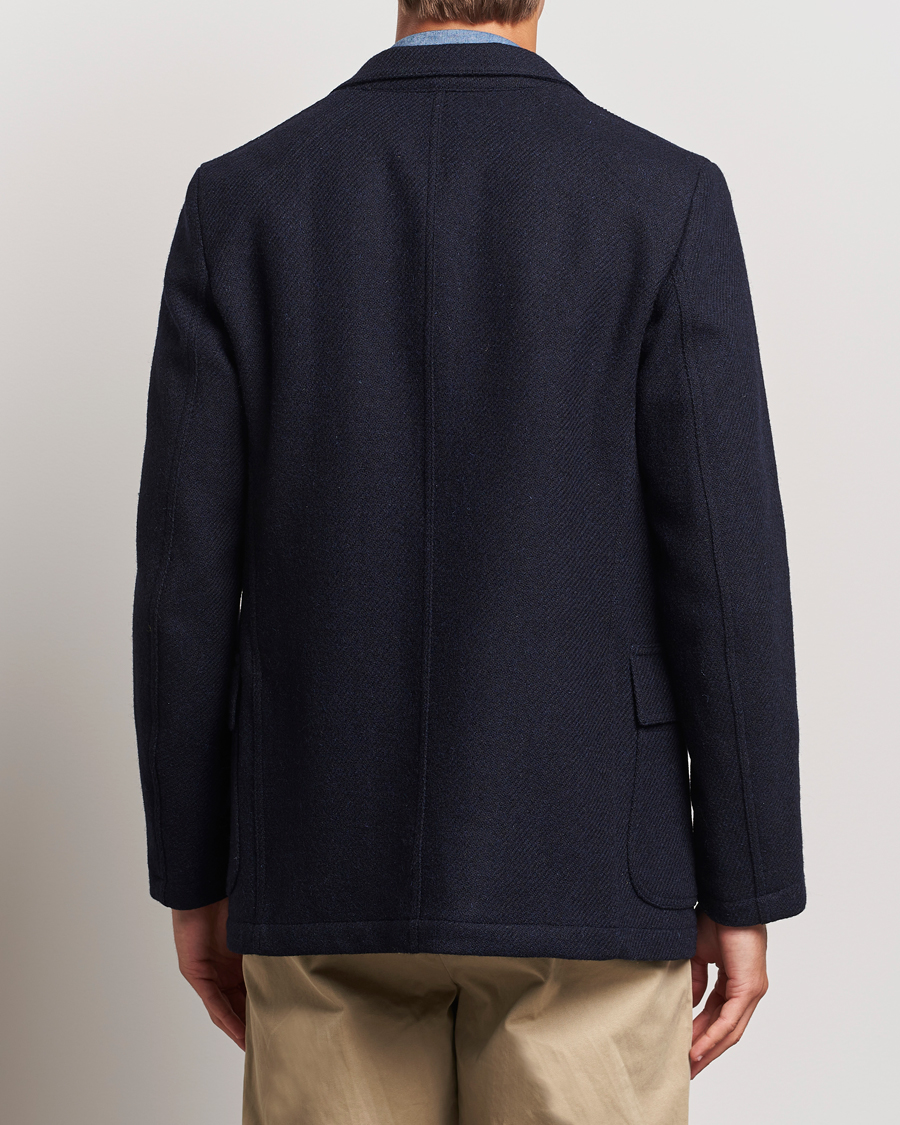 Hombres | Blazers | Drake's | MKVII Harris Tweed Blazer Navy