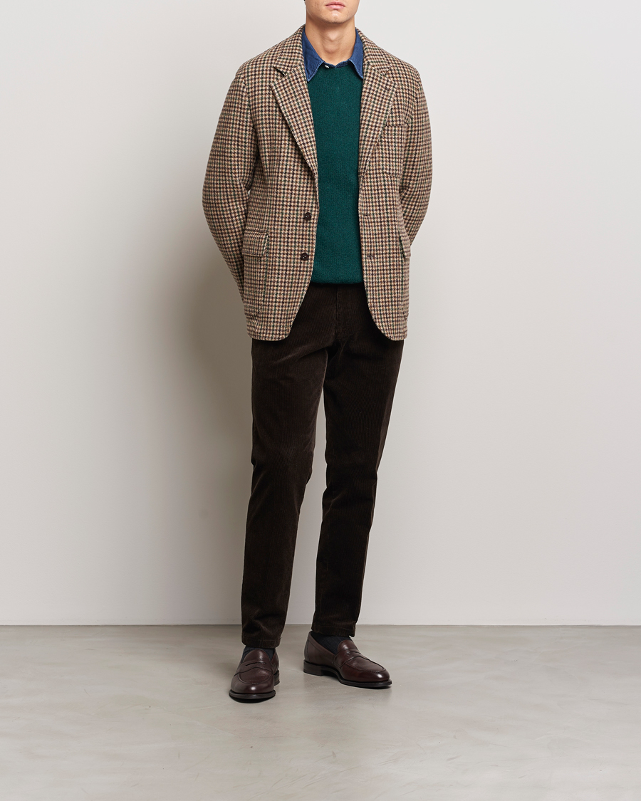 Hombres | Blazers | Drake's | MKVII Gun Check Tweed Blazer Brown